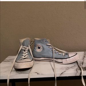 Blue Hightop Converse